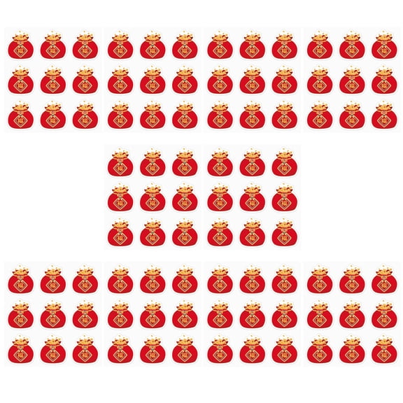ETEREAUTY Red Envelope Seal Stickers for Chinese New Year Party Supplies and Festive Decorations