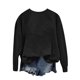 thumbnail image 4 of Ailaofu Football Sweatshirts for Women Oversized Crewneck Sweatshirt Cute Crewnecks Holiday Long Sleeve Rugby Sweat Shirts, 4 of 4