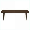 thumbnail image 4 of Mid Century Modern Solid Wood Bench | Walnut Brown Finish | 15.5'' H x 47.2'' W x 18.1'' D | Living Room, Hallway, Bedroom | Dark Brown | Wood, 4 of 19