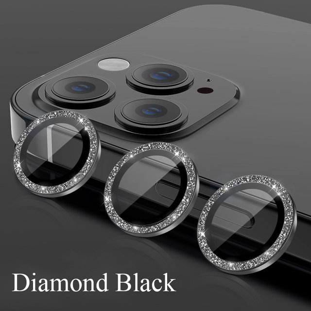 Camera Lens Protection Film For iPhone 15 14 13 12 11 Pro Max Lens Metal Ring Tempered Glass For iPhone 12 13 Mini 14/15 Plus
