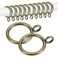 thumbnail image 1 of Uxcell 20-Pack Anillo para Cortina con Ojal 1 Pulgada ID Se Ajusta a Varilla de Cortina de 3/4 Pulgadas Anillos de Drapería de Metal Bronce, 1 of 7
