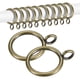 thumbnail image 1 of Uxcell 20-Pack Anillo para Cortina con Ojal 1 Pulgada ID Se Ajusta a Varilla de Cortina de 3/4 Pulgadas Anillos de Drapería de Metal Bronce, 1 of 7