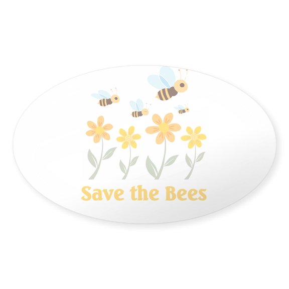 CafePress - Save The Bees Oval Sticker - Sticker (Oval)