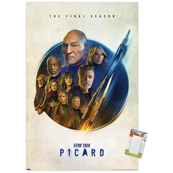 Star Trek: Picard - Key Art Wall Poster, 14.725" x 22.375"