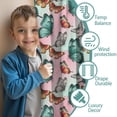 thumbnail image 3 of Butterfly and Teal Red Pattern Insulated Teens Curtains Set Of 2, Bedroom Essentials, Toddler Room Decor 42"x63", 3 of 5