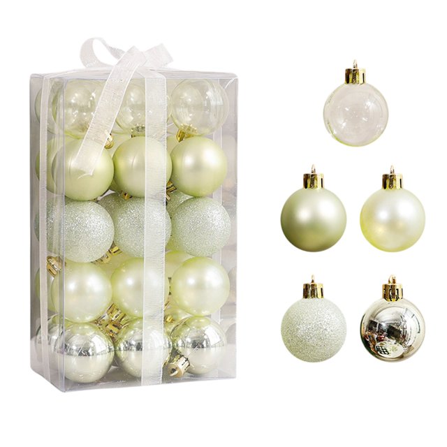 Ornamentos de la Bola de Navidad Bola de Navidad en Forma de Bola Galvanizada Decoración de Navidad Pintada Decoración Colgante
