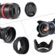 thumbnail image 2 of Andoer 77mm filtro de la lente Kit UV + CPL FLD + + ND (ND2 ND4 ND8) con Carry Cap bolsa / tapa del Andoer Lente ND, 2 of 7