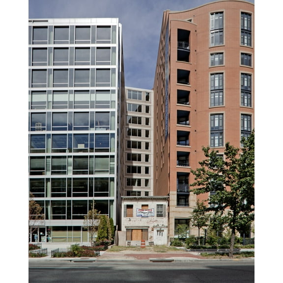 Print: Abandoned Building, Massachusetts Ave. Near I St., NW, Washington