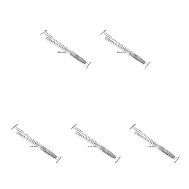 Bewildely Pinzas de acero inoxidable para alimentos, pinzas antideslizantes para alimentos, herramienta de cocina anticorrosión a prueba de herrumbre Type2 Bewildely CBP148249