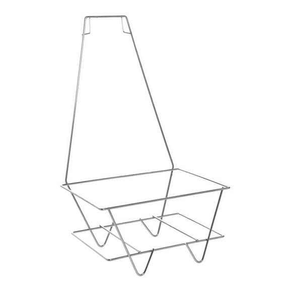 Metal Shopping Basket Stand with Sign Holder