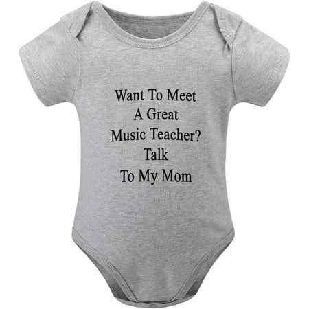 

Want To Meet A Great Music Teacher Talk To My Mom Come Home Outfit Newborn Boy Short Sleeve Baby Girl Newborn Outf