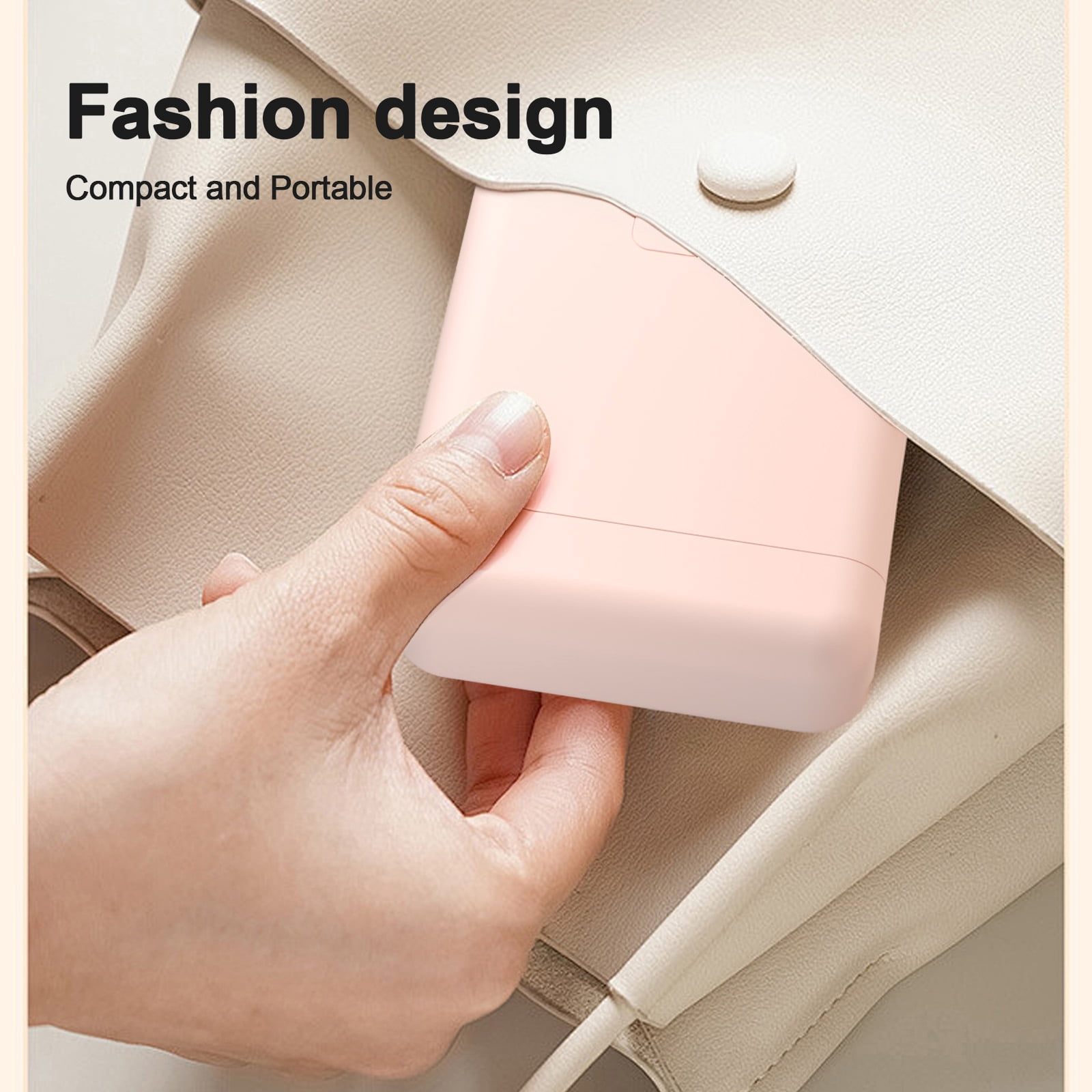 Label Maker Machine with Tape HP2S, Portable Bluetooth Label Printer, Small Sticker Printing Machine Compatible with iOS + Android,Easy to Use Inkless Rechargeable heat for Home Office