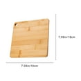 thumbnail image 3 of Ikohbadg Solid Wood Cutting Board for Kitchen, Natural Bamboo Splinters-Free Chopping Board, Easy Clean Yellow Hanging Design Fruit and Vegetable Board, Sturdy Bamboo, 3 of 6