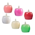 thumbnail image 1 of CRAFTHROU Artificial Candles Electronic Waving Flame Tealight Warm Yellow 1Set, 1 of 8