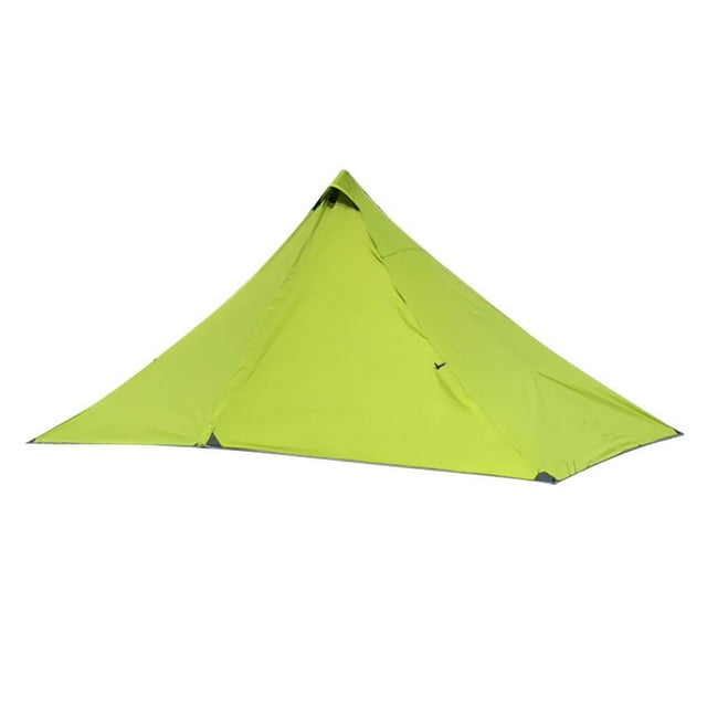 Guardoinrt Tente Pyramidale Légère de Camping Randonnée avec Mât de randonnée Filet Auvent Vert