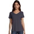 thumbnail image 1 of Hanes T-Shirt Col en V Nano-T pour Femmes - S04V, 1 of 1