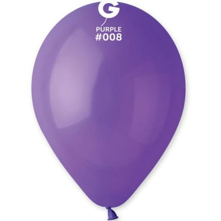 Gemar - 12 Purple Latex Balloons #008 (50pcs)