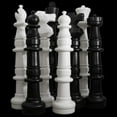 thumbnail image 2 of MegaChess Mega Chess Sets Giant Games for Families, Black & White, 49" King, 2 of 9