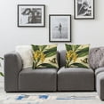 thumbnail image 2 of nygtbtfer Throw Pillow Set of 2 Green Decorative Pillows Case Polyester Linen Outdoor Cushion Covers for Couch Sofa Bed Home Decor White, 2 of 7