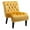 Mustard Color, variant on Tcbosik Modern Accent Chair, Upholstered Armless Chair with Button Tufted Back and Wood Legs, Single Sofa Chair, Lounge Chair for Living Room, Bedroom, Teal