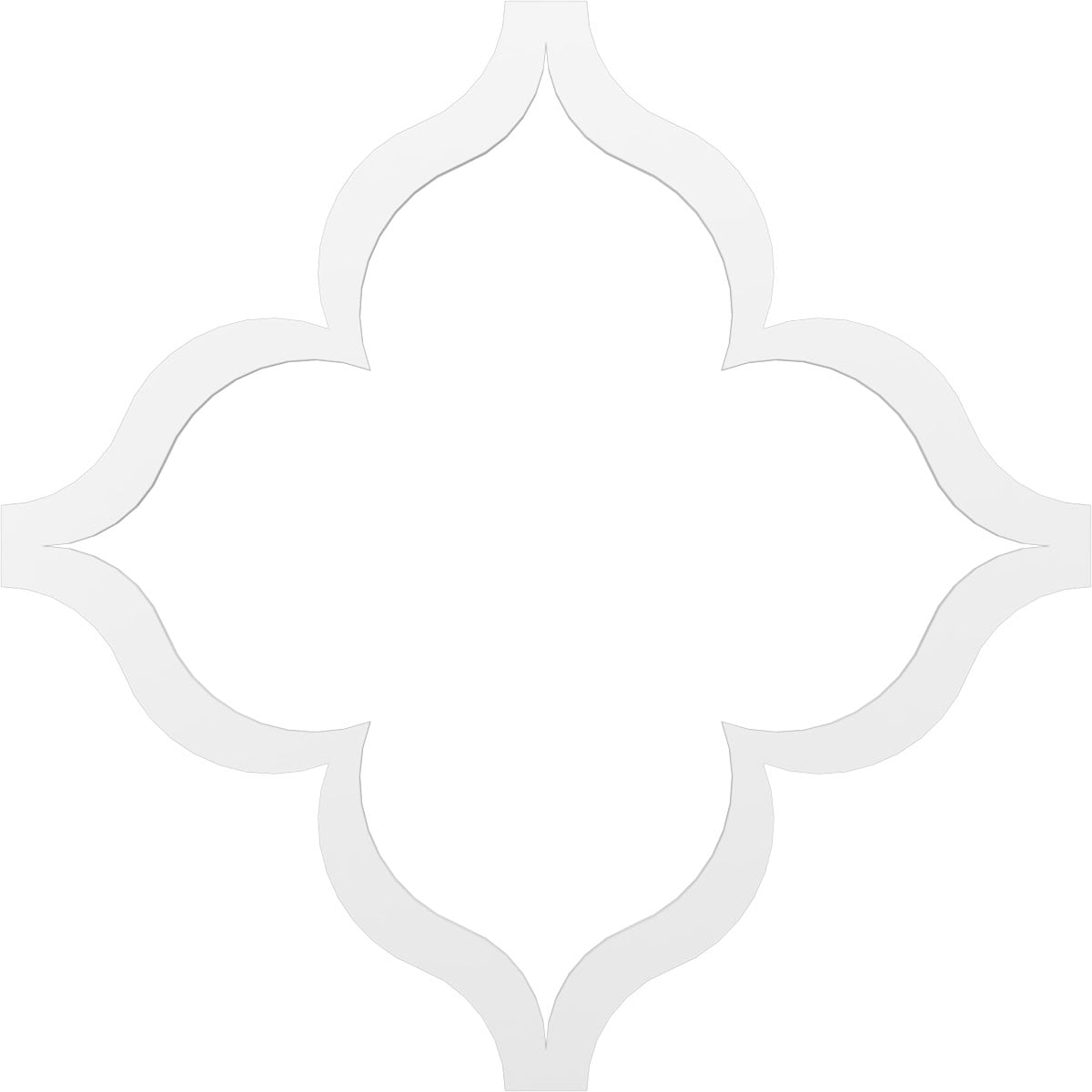 Ekena Millwork 66 5/6"W x 66 5/6"H x 3/8"T Large May Decorative Fretwork Ceiling Panels in Architectural Grade PVC