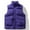 Purple, variant on purcolt Men's Quilted Puffer Vest Winter Vests Outerwear Warm Water-Resistant Lightweight Sleeveless Jackets with Pockets