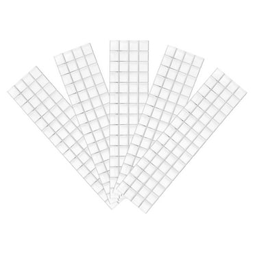 Uxcell 600Pack 10 x 10mm Self-Adhesive Disco Tiles Mosaic Mirror Tiles, Silver