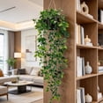 thumbnail image 4 of Dark Green Datura Potted Plant | Oimcto Artificial Hanging Vine Plant with Pot Potted Trailing Greenery for Indoor Wall & Room Decor, 4 of 4