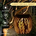 thumbnail image 3 of yeacher Solar-Powered Iron Garden Lantern with Hanging Chain - Butterfly Design, IP65 Waterproof, 8-10H Auto On/Off, Warm LED Light for Outdoor Decoration, 3 of 7