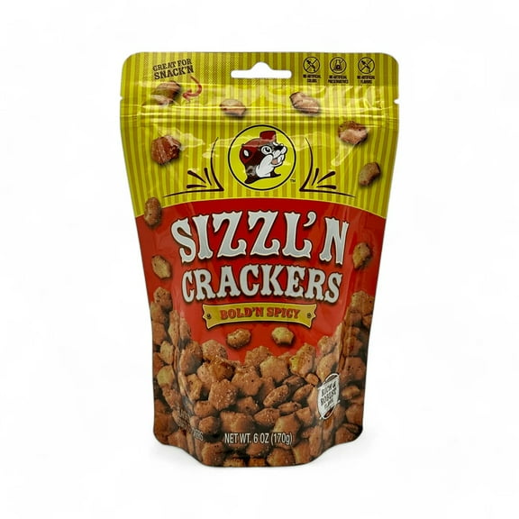 Buc-ee's Sizzl’n Bold 'N Spicy Crackers – Spicy Snack Mix – 6oz Bag