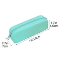 thumbnail image 3 of Lksixu Silicone Pencil Case, Large Capacity Solid Color Pencil Pouch with Zipper, Aesthetic Stationery Organizer, Waterproof & Lightweight Pencil Bag, Portable Travel Cosmetic Makeup Bag, 3 of 6