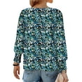 thumbnail image 6 of UVN Crewneck Blouse for Women Fall Long Sleeve T-Shirts Casual Tees Ladies Loose Tops, 6 of 7