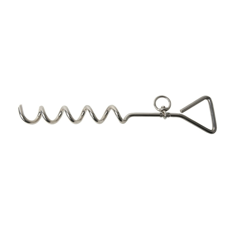 Hyper Tough Spiral Tie Out Stake for Dogs, Zinc Plated, 16 inches