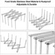thumbnail image 2 of Pack Of 2 Lid Holders, Rib Holders, Stainless Steel, Adjustable Economy Holder, Multifunctional Telescopic Storage Rack, Damper Drainer Storage Organi, 2 of 5