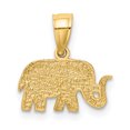 thumbnail image 3 of Collier Éléphant en Or Jaune 14k Pendentif Animal, 3 of 8