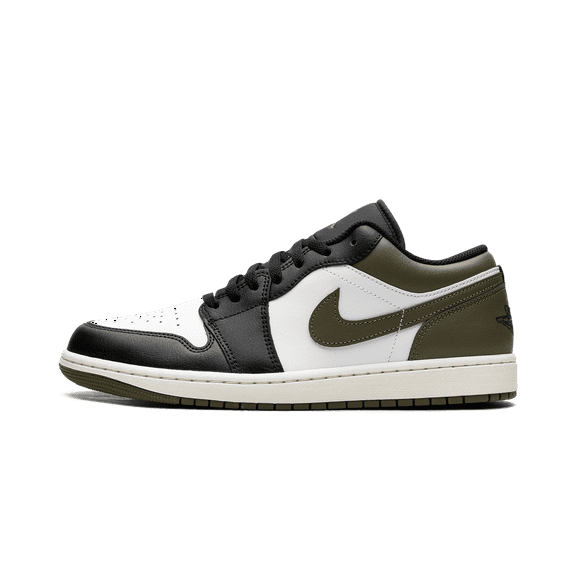 Jordan MENS Air Jordan 1 Low "Black Toe Medium Olive" 553558 092 from Stadium Goods