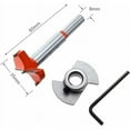 thumbnail image 3 of Kit de plantilla de bisagra oculta de ingeniería de precisión con broca con punta de carburo para una perforación rápida y limpia, guía de perforación ajustable para profundidades personalizadas, 3 of 5
