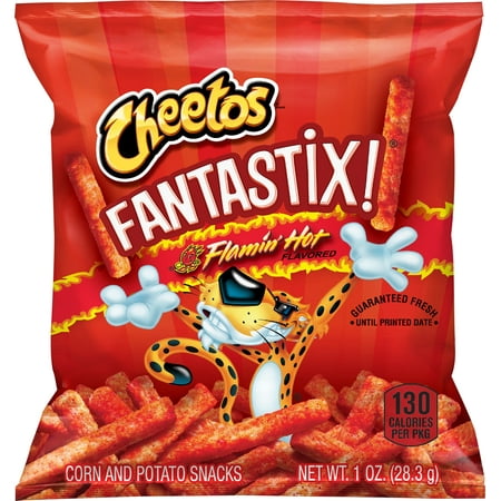 Cheetos Fantastix! Flamin' Hot Corn and Potato Snacks 1 oz. Bag Case of 104