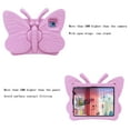 thumbnail image 7 of ELEHOLD Cute Kids Case for iPad 9th/8th/7th Generation 10.2" (2021/2020/2019) / Air 3rd Gen/Pro 10.5 Kids Friendly EVA Butterfly Design Kickstand Heavy Duty Rugged Shockproof Protective Case,Pink, 7 of 7