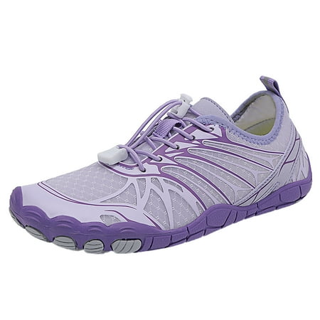 

Pimfylm Coral Wedge Shoes Outdoor Couple Women Mountaineering Casual Sport Shoes Lace Up Beach Running Shoe Combo Offer Purple 9