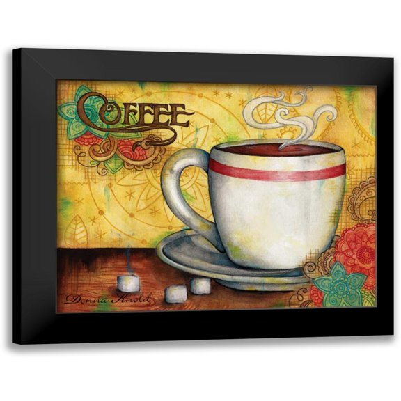 Knold, Donna 14x12 Black Modern Framed Museum Art Print Titled - Spring Coffee