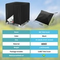 thumbnail image 5 of 275 Gallon 1000L IBC Tote Cover, 600D Polyester, Zipper Outdoor Water Tank Protective Cover, Black, 5 of 7