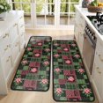 thumbnail image 4 of Kitchen Rugs Sets Of 2,Pioneer Flower Floral Print Pattern Anti Fatigue Kitchen Mat Rugs Non Slip Washable,Decorative Kitchen Floor Mats for Kitchen,Sink,Laundry,17X47 Inch, 4 of 5