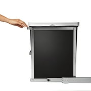 simplehuman 30 Liter / 8 Gallon Under Counter Kitchen Cabinet Pull-Out Trash Can, Heavy-Duty Steel Frame