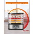 thumbnail image 2 of COMMERCIAL CHEF Food Dehydrator with 5 Adjustable Height Trays, Stainless Steel Food Dehydrator Machine for Beef Jerky, Dehydrated Vegetables and More, 2 of 5