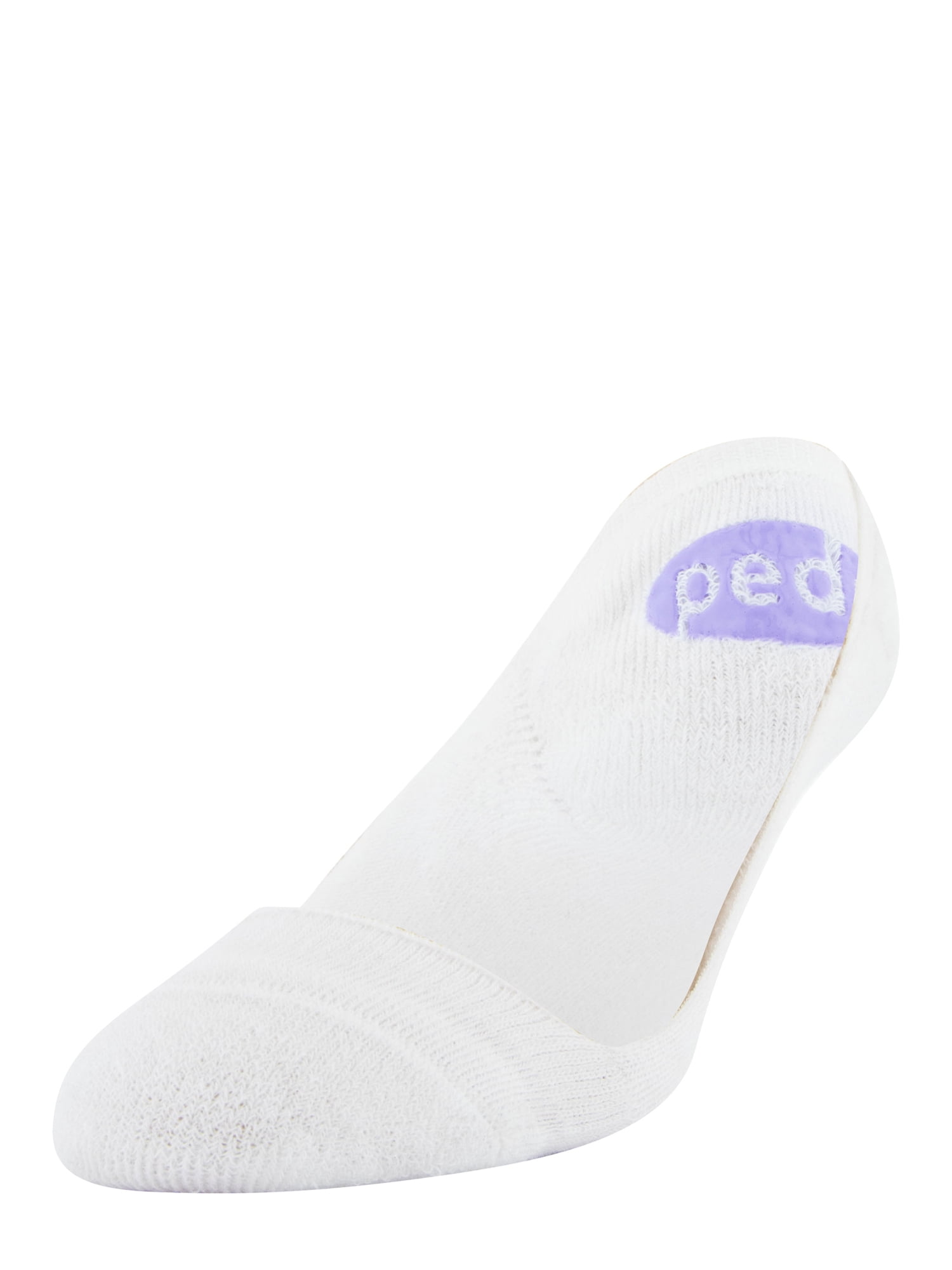 Peds Women's Cushion Heel and Toe Low Cut Liner Socks, Shoe Sizes 5-10 and 8-12, 6 Pairs