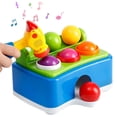 thumbnail image 2 of Juguete para golpear a niños y bebés, martillo con iluminación musical, pelota para golpear, ejercicio de inteligencia, entrenamiento de fuerza, regalo para niños, 2 of 8