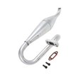 thumbnail image 2 of Baohd RC 050024 Raccord d'Échappement Tubulaire Compatible HSP 94050 Baja pour SS 1:5 Camion Monstre Argent Type 2, 2 of 6