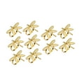 thumbnail image 5 of deevoka 10 Pieces Dragonfly Napkin Rings Napkin Holders for Events Holiday Christmas Gold, 5 of 9