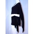 thumbnail image 2 of BCBG Max Azria FRINGE Black INIKO Flutter SLEEVED Poncho TOP Bohemian S $178, 2 of 2